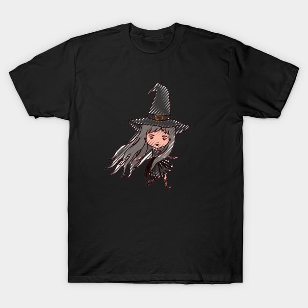 Cute Little Witch T-Shirt by Am I Dreaming : Design by Marlene Lopez